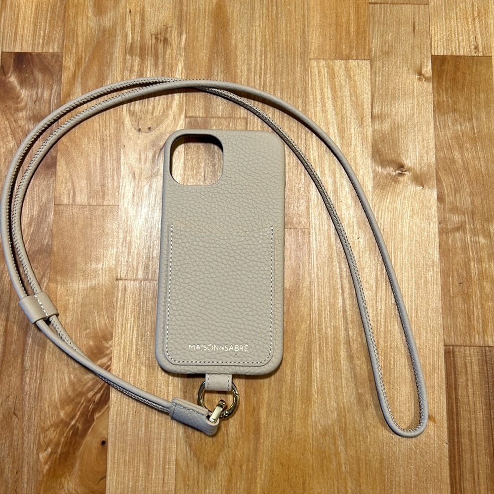 Maison deSabré iPhone 14 case with lanyard
